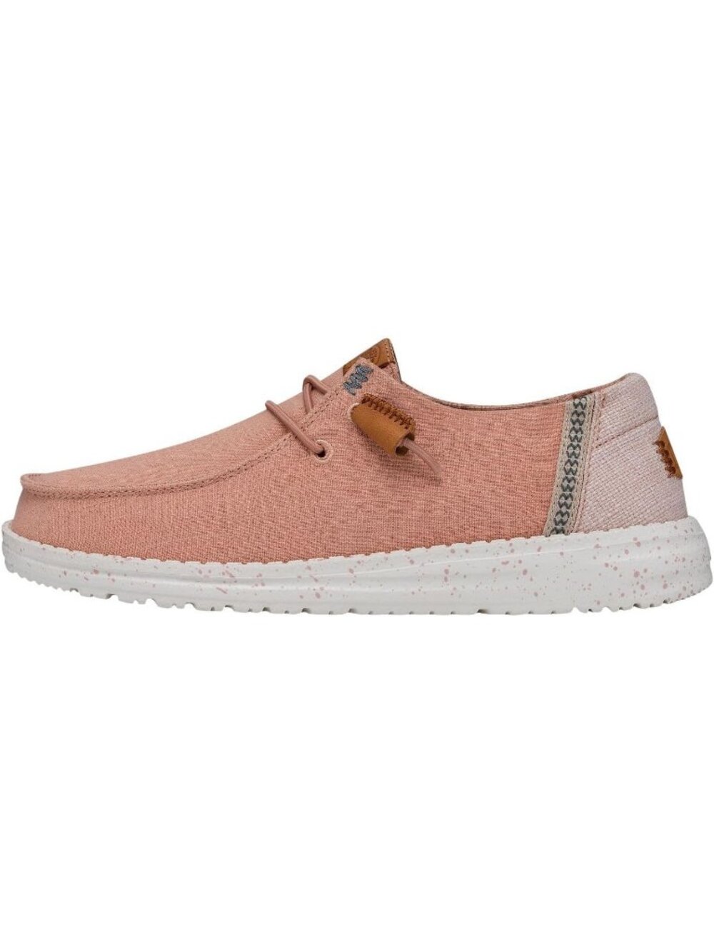 Women's Rose Cloud Washed Canvas Lace Up Loafers Light-Weight Comfortable Shoes